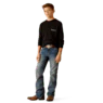 Ariat Boy's  Lotf  Camo Shield  Long  Sleeve T Shirt - Black - Image 4