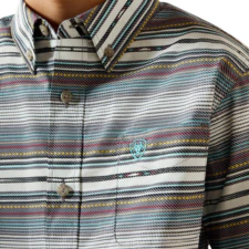 Ariat Boy's Pauline Short Sleeve Shirt- Excalibur Serape Stripe - Image 3