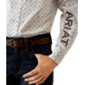 Ariat Boy's Team Kody Classic Fit Long Sleeve Shirt - Light Blue/ Dark Grey - Image 4