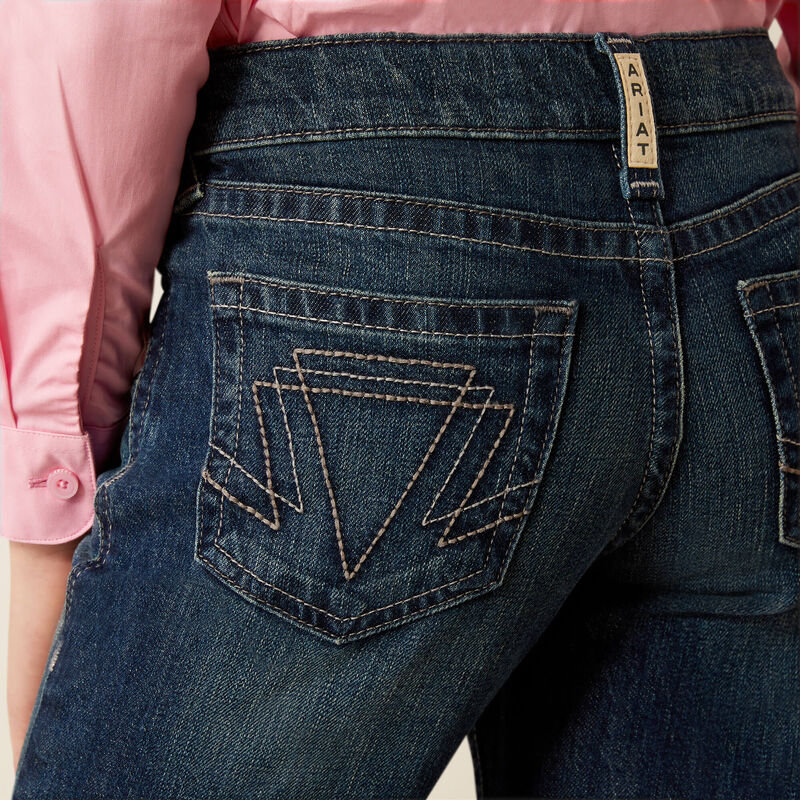 Ariat Girl's Elsie Trouser Jeans - Pacific - Image 4