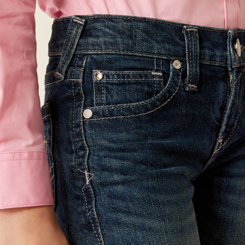 Ariat Girl's Elsie Trouser Jeans - Pacific - Image 5