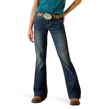 Ariat Girl's Olivia Trouser Jeans- Pacific