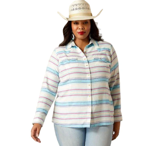 Ariat Women's Long Sleeve Striped Shirt - Rica Jacquard - Image 3