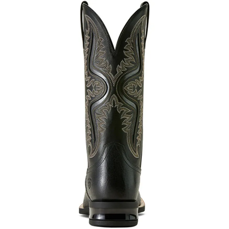 Ariat Men's Captivate Tall Performance Square Toe Western Boots- Black - Image 3