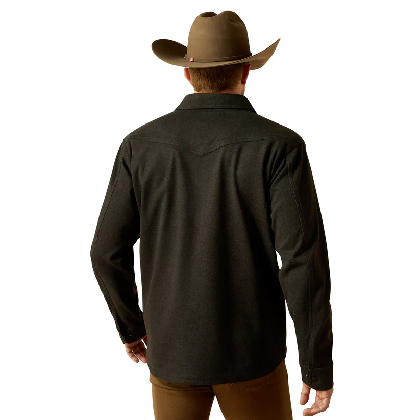 Ariat Men's Cattleman Shirt Jacket - Black - Image 2