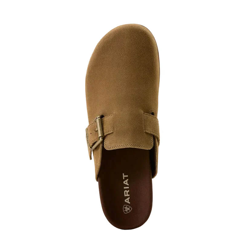 Ariat Men's Country Mule Shoes - Tan Suede - Image 2