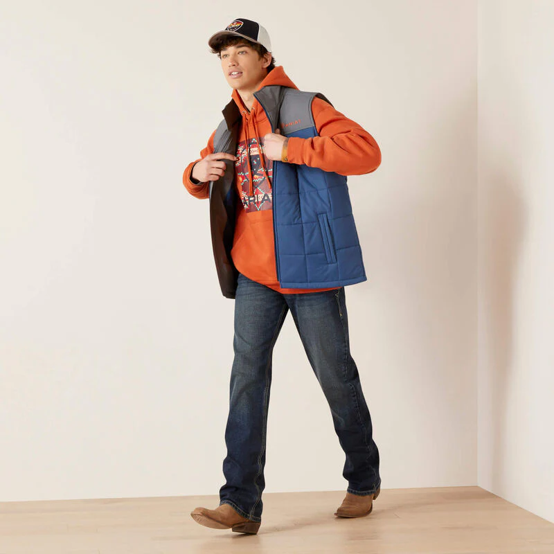 Ariat Men's Crius Insulated Vest Mid-summer Night/Rock Climb - Image 3