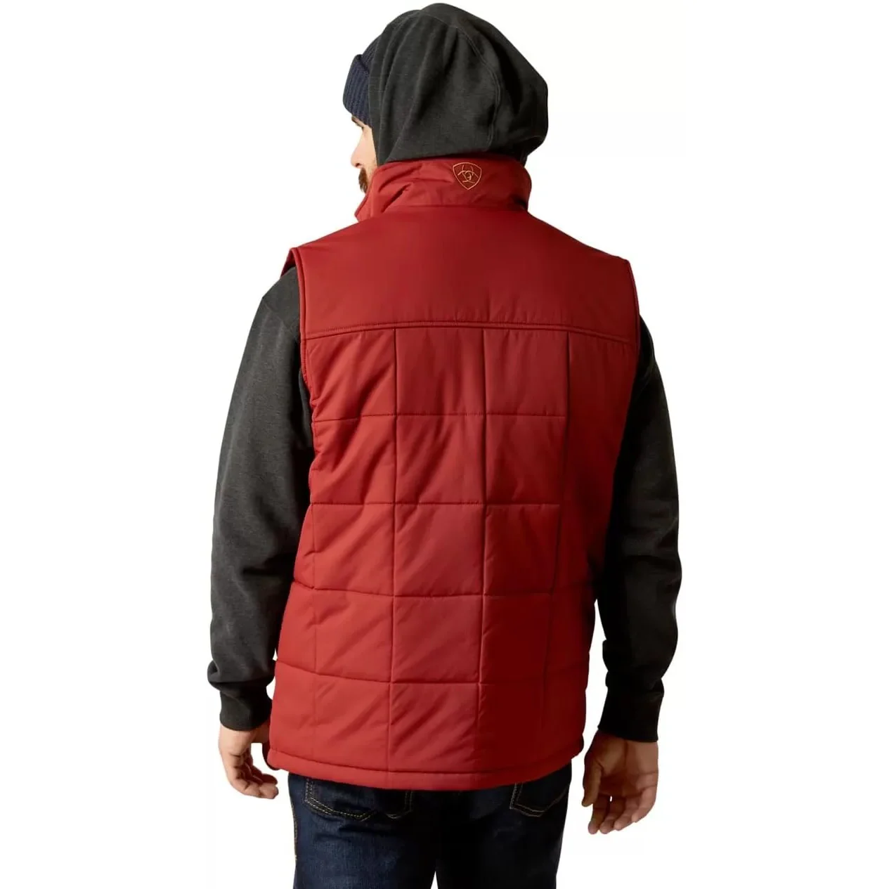 Ariat Men's Crius Insulated Vest - Rosewood - Image 4