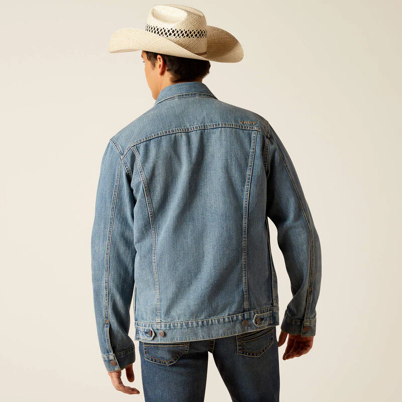 Ariat Men's Denim Trucker Jacket - Roby - Image 2