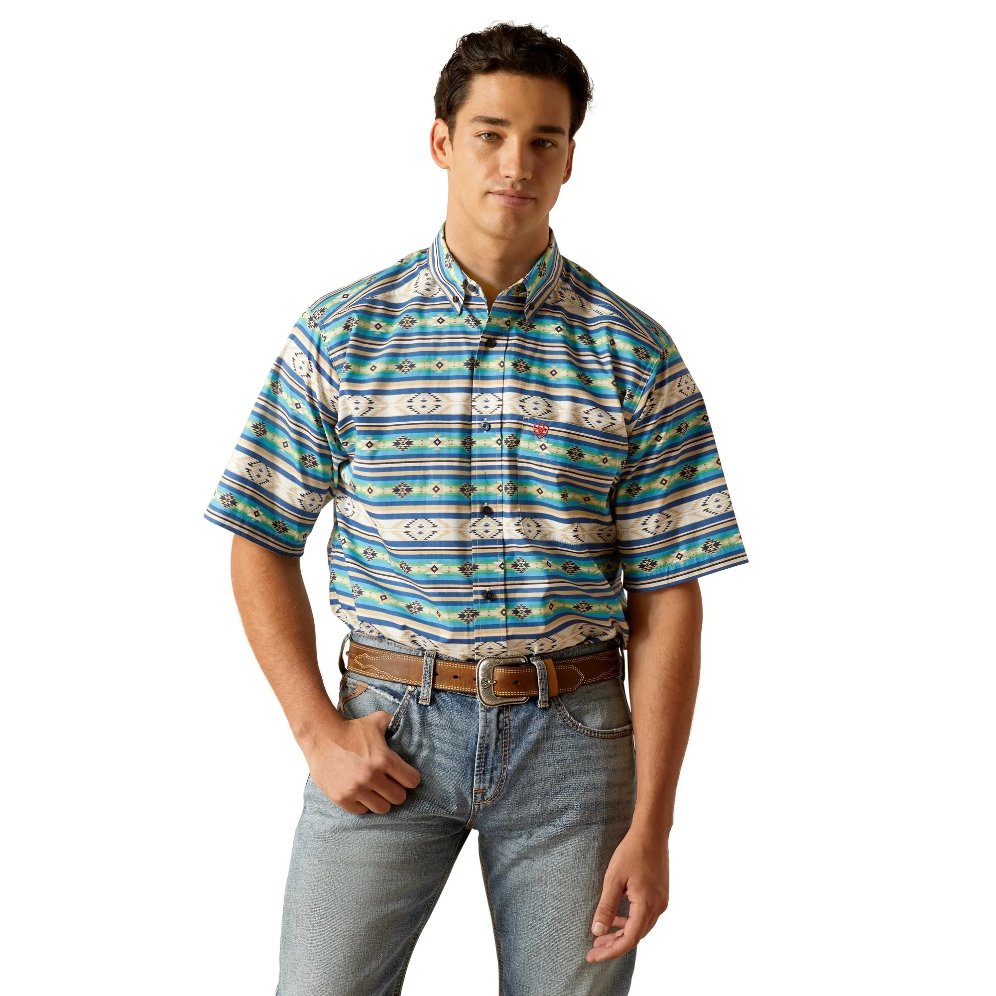 Ariat Men's Denzel Classic Fit Shirt - Limoges Blue