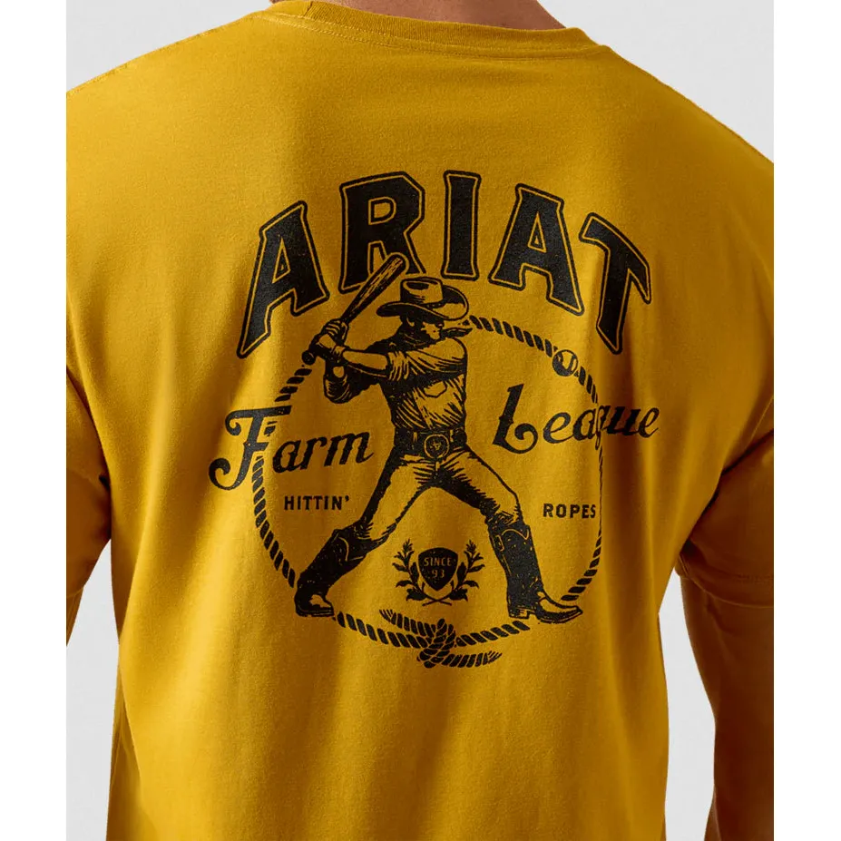 Ariat Men's Farm League Short Sleeve Tee Shirt- Chi Tea - Image 2
