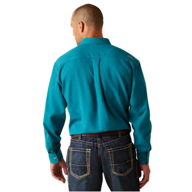 Ariat Men's FR Air Inherent Work Shirt - Aqua - Image 2