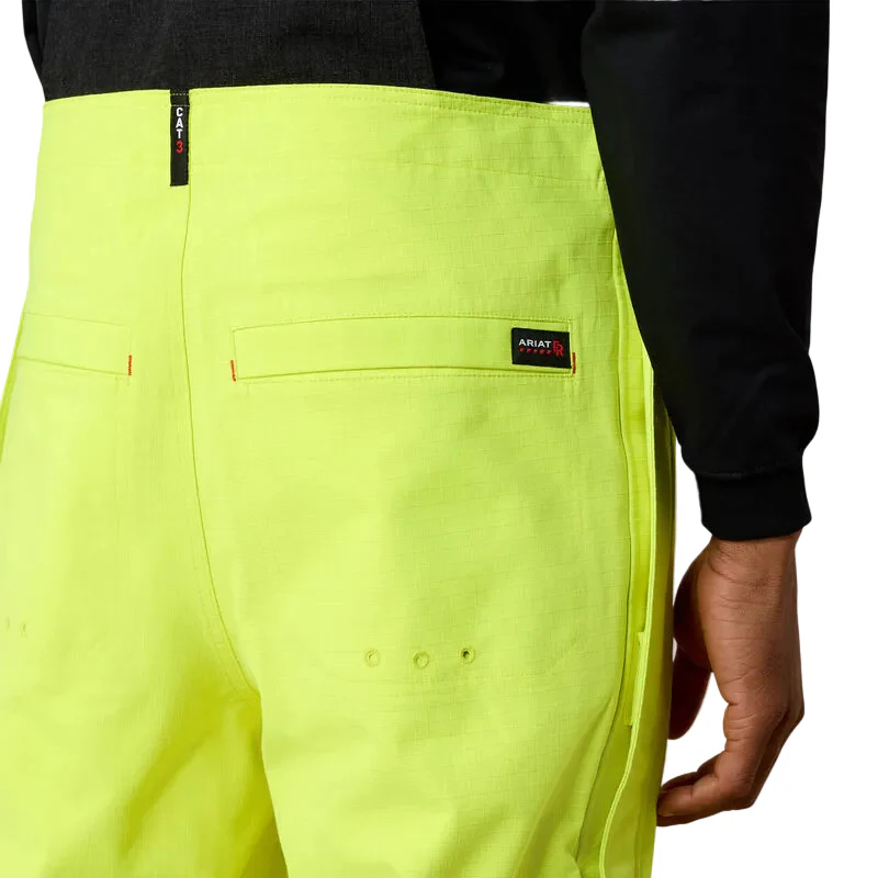 Ariat Men's FR Hi Vis Waterproof Bib - Hi Vis Yellow - Image 5