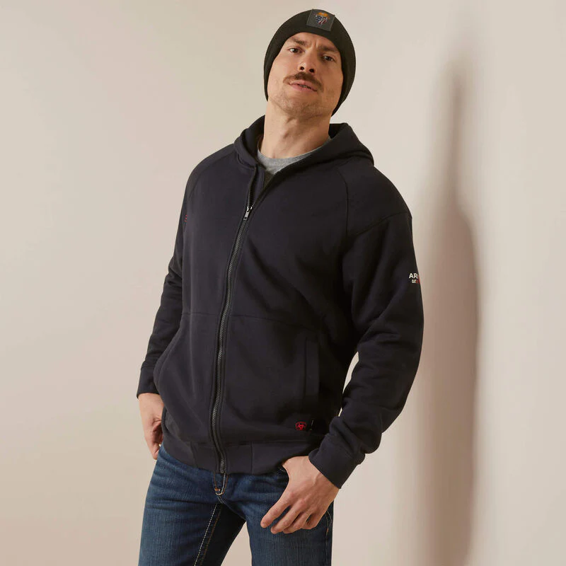 Ariat Men's FR Rev Shock Fire Hoodie - Black
