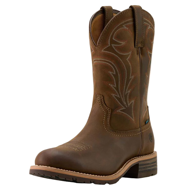 Ariat Men's Hybrid Rancher U Toe Cowboy Boot- Distressed Brown - Image 2