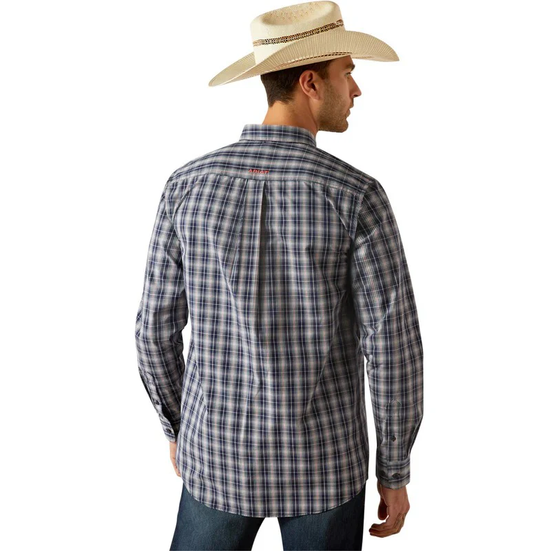 Ariat Men's Long Sleeve Pro Series Colston Fitted Shirt - Navy - Image 3