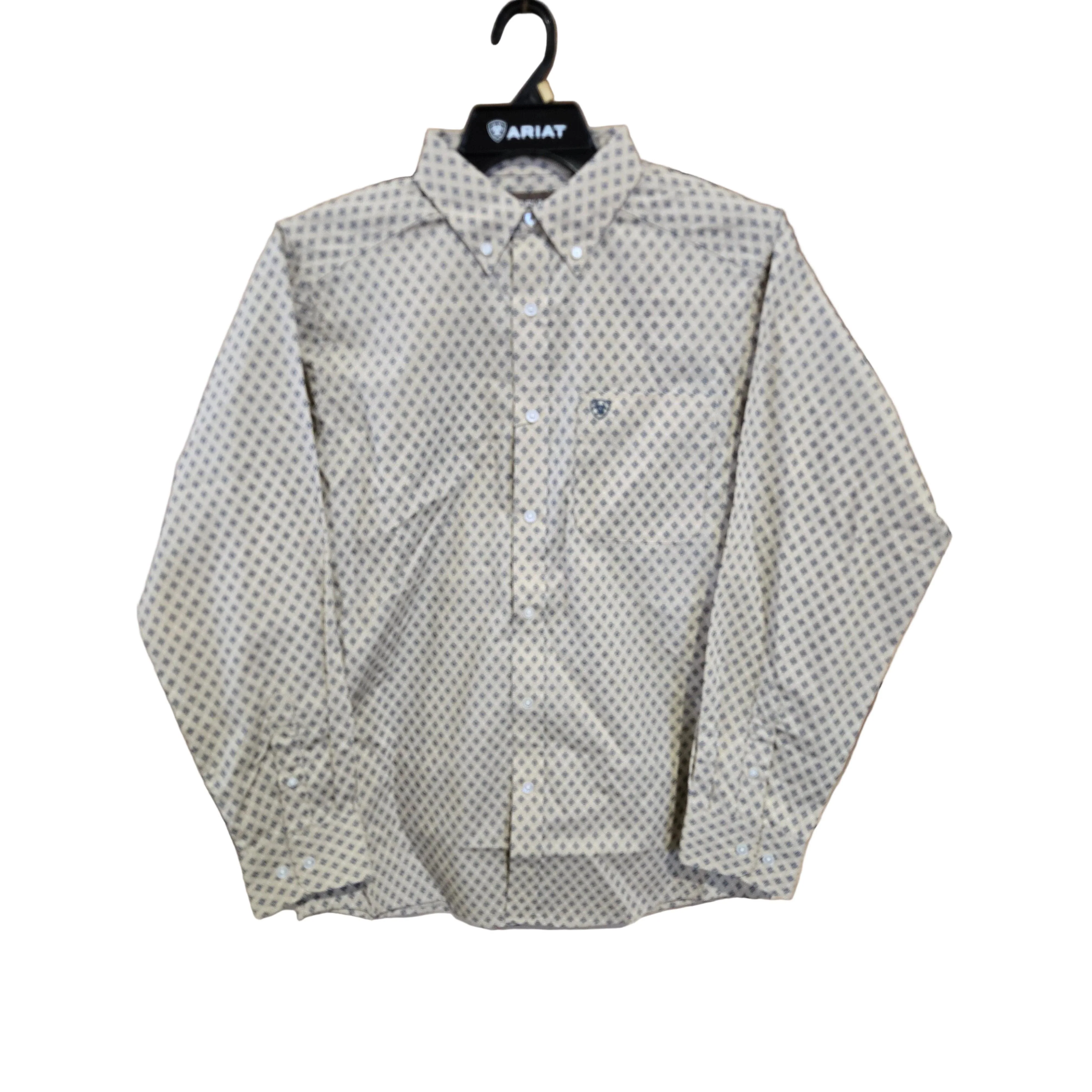 Ariat Men's Long Sleeve Stu Classic Fit Shirt - Irish Cream