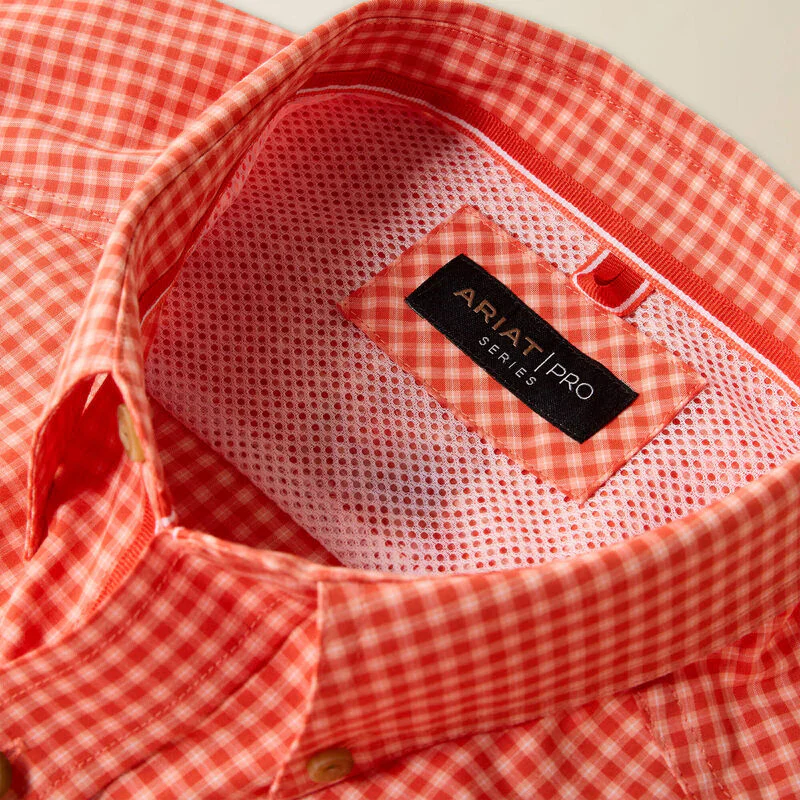 Ariat Men's Pro Nicolas Short Sleeve Shirt- Paprica - Image 4