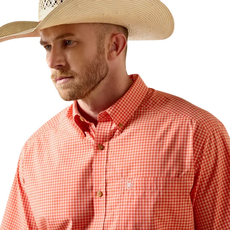 Ariat Men's Pro Nicolas Short Sleeve Shirt- Paprica - Image 5