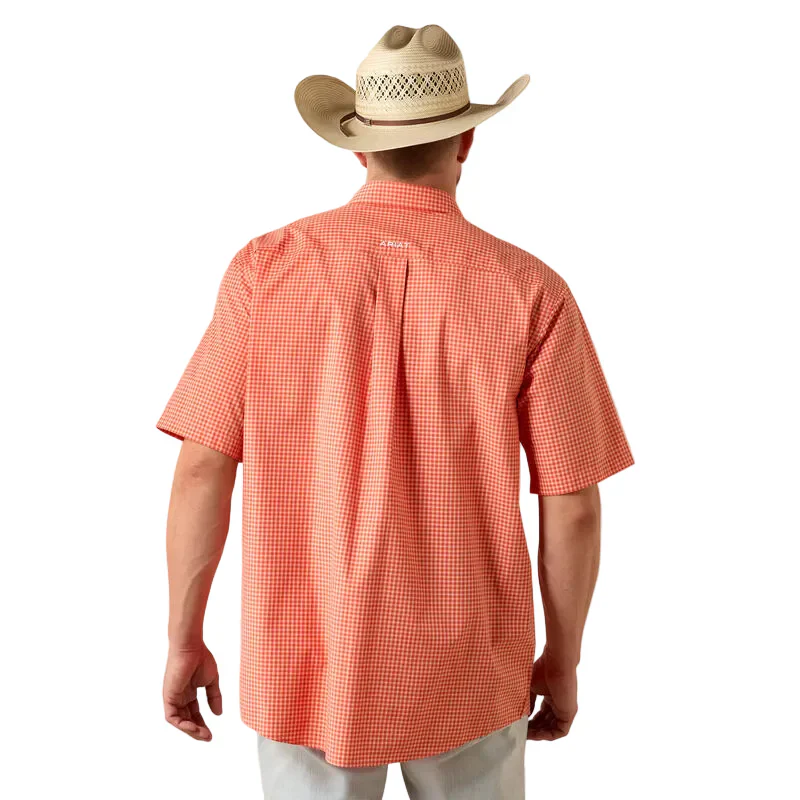 Ariat Men's Pro Nicolas Short Sleeve Shirt- Paprica - Image 6