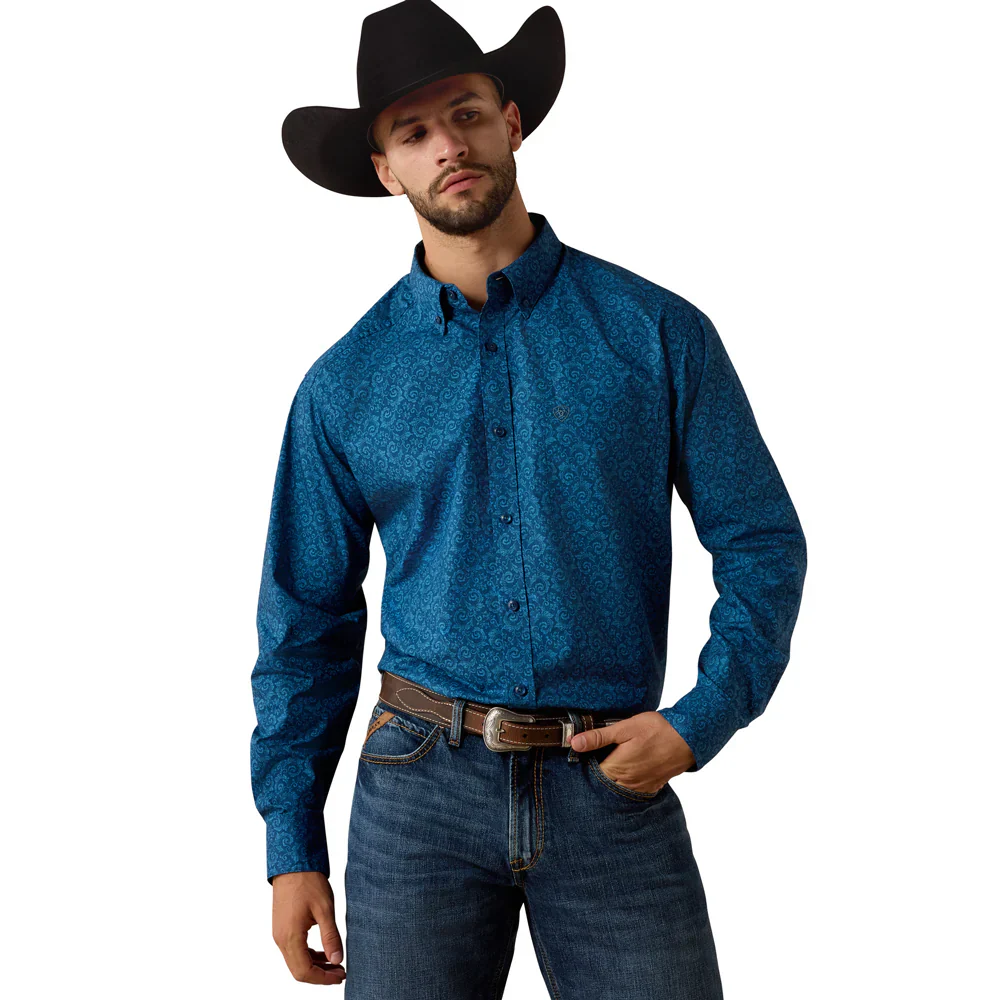 Ariat Men's Niven Long Sleeve Shirt- Key Largo