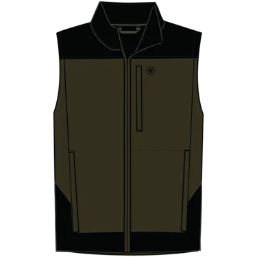 Ariat Men's Pioneer Stretch Shell Vest - Relic - Image 5
