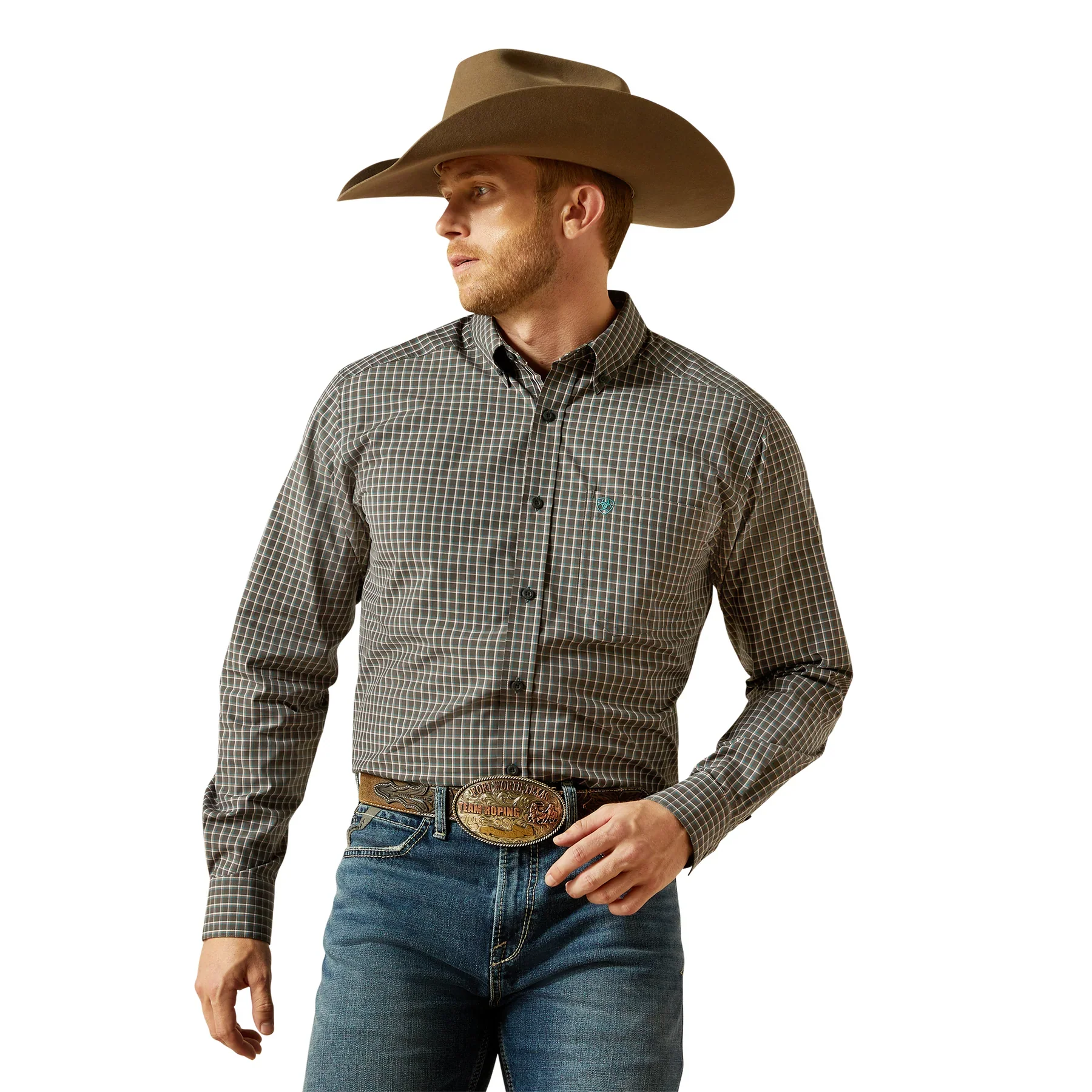 Ariat Men's Pro Series Breck Fitted Long Sleeve Shirt - Black