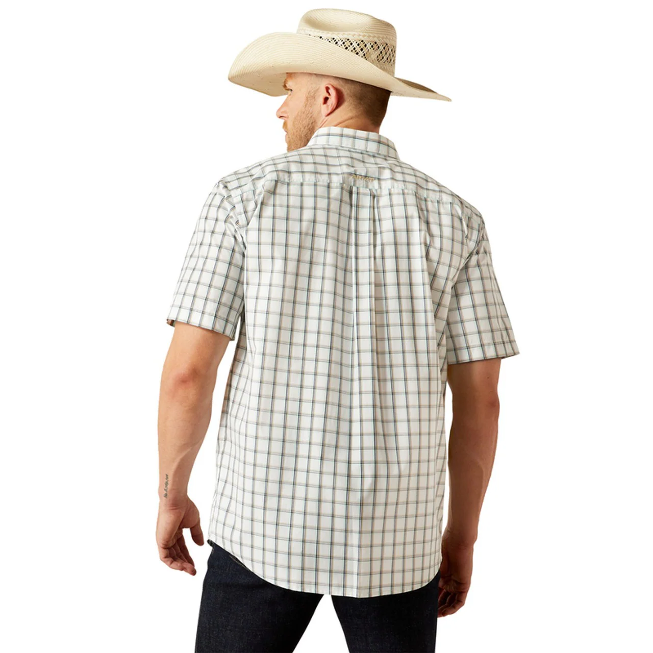 Ariat Men's Pro Series Cooper Classic Fit Shirt- White - Image 2