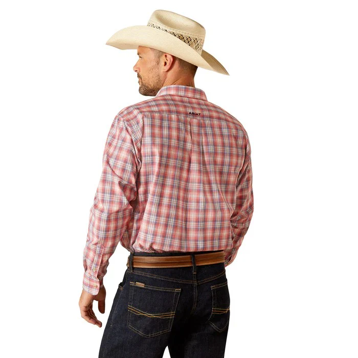 Ariat Men's  Long Sleeve Pro Series Darvey Classic Fit Shirt - Hibiscus - Image 3