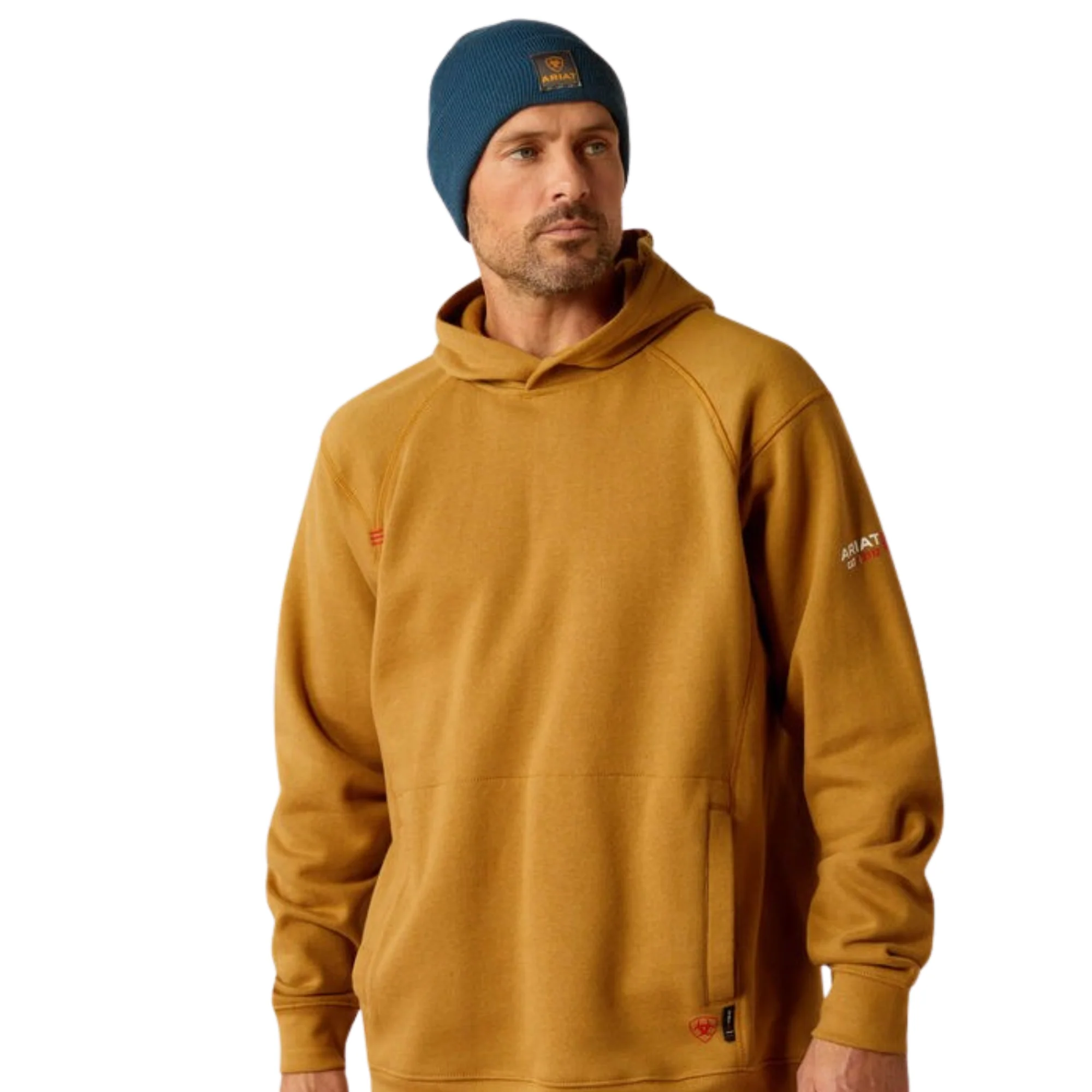 Ariat Men's FR Pullover Hoodie - Golden Brown