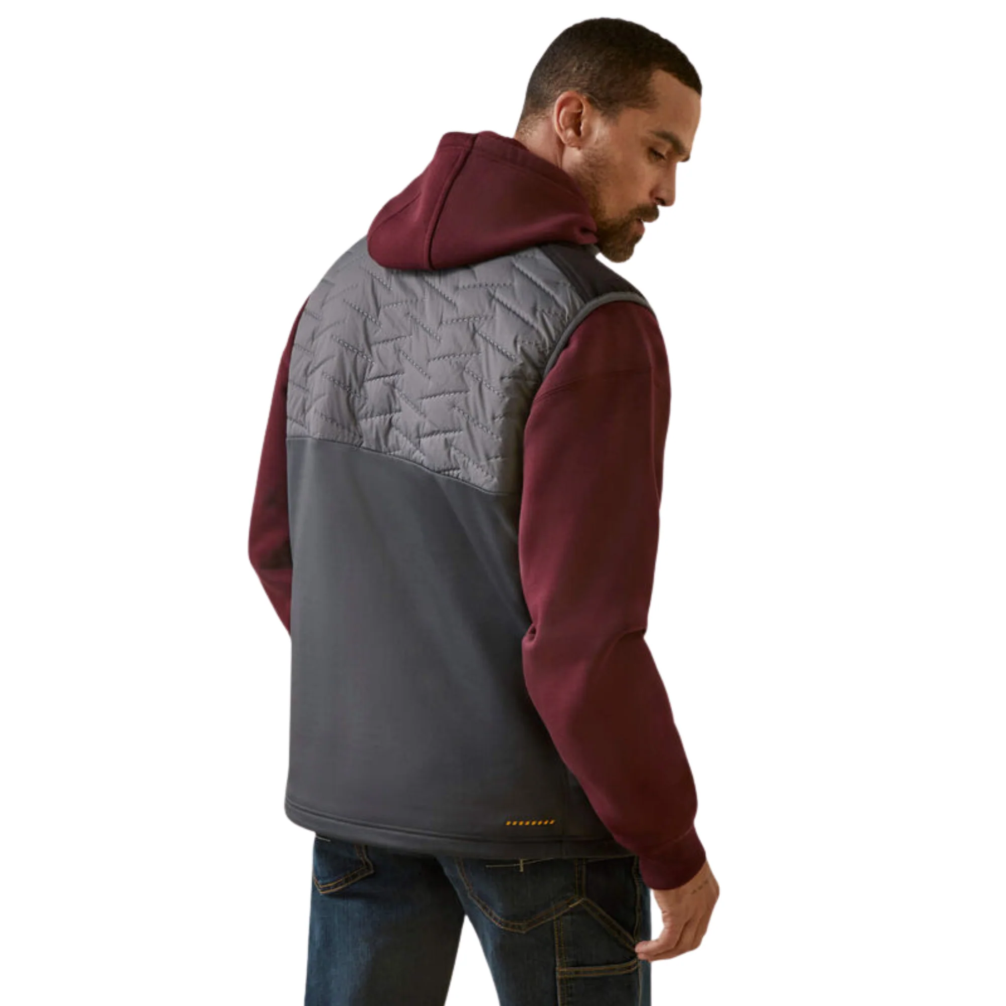 Ariat Men's Rebar Cloud 9 Insulated Vest - Rebar Grey - Image 2