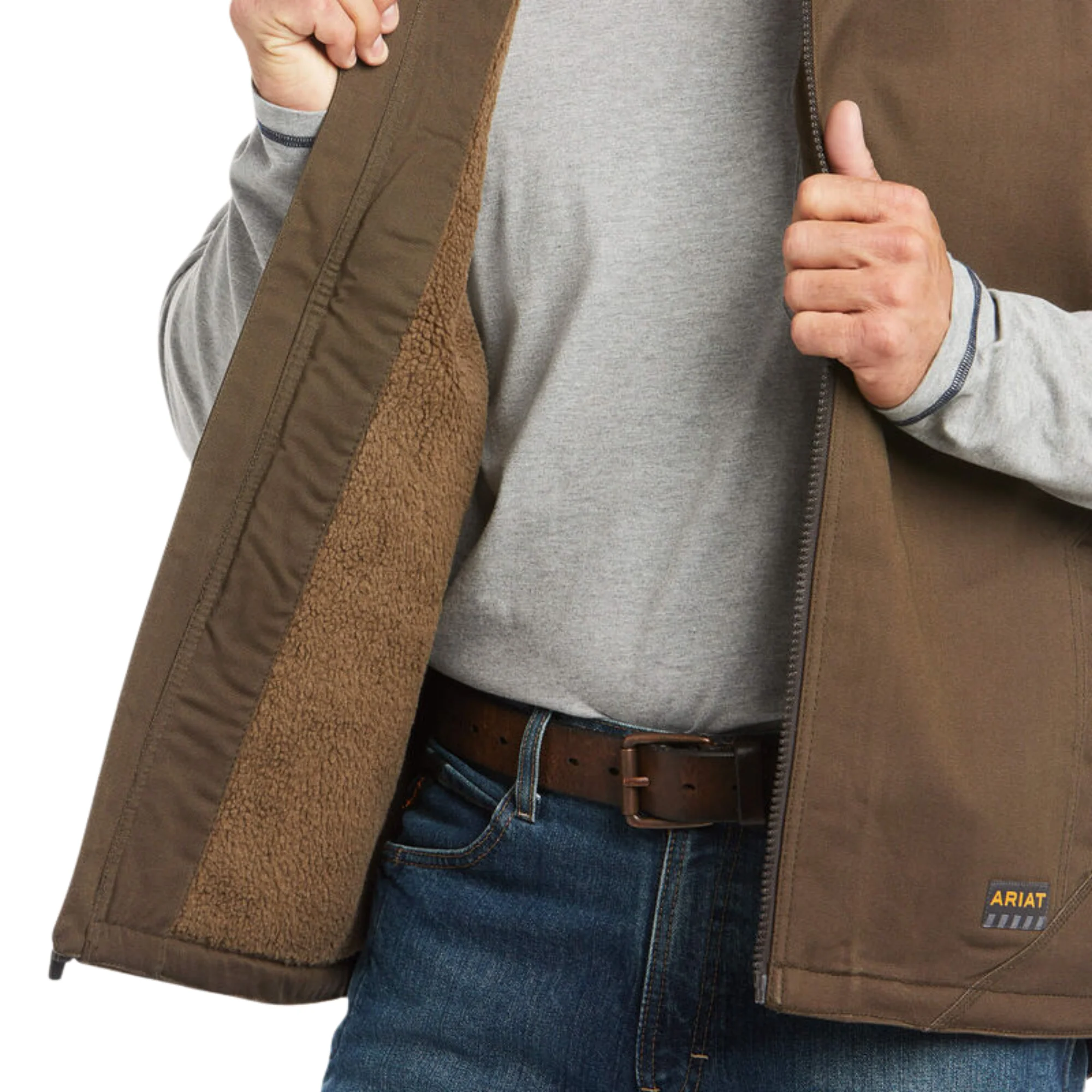 Ariat Men's Rebar Duracanvas Vest - Wren - Image 3