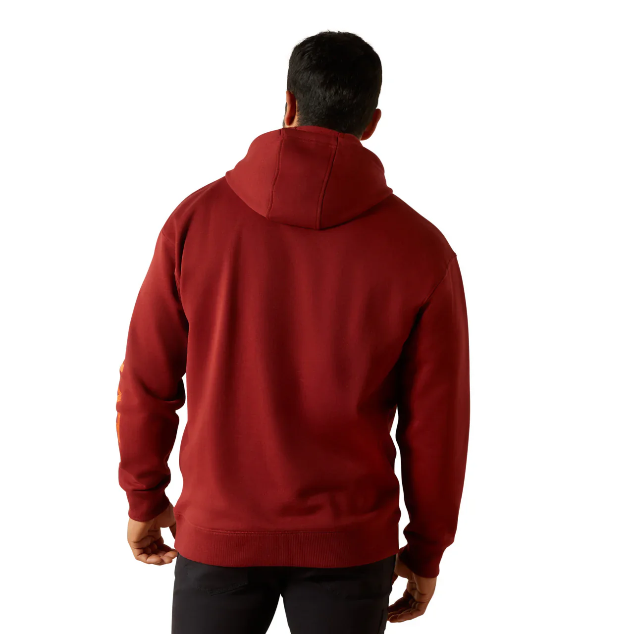 Ariat Men's Rebar Graphic Hoodie - Russet Brown / Potter's Clay - Image 2