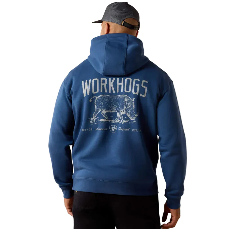 Ariat Men's Rebar Lightweight Workhog Hoodie - Dark Denim