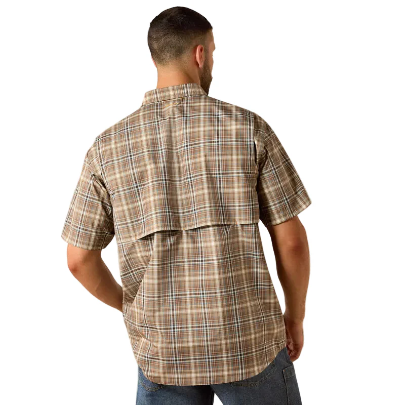 Ariat Men's Rebar Made Tough VentTEK DuraStretch Short Sleeve Work Shirt - Pinecone - Image 2