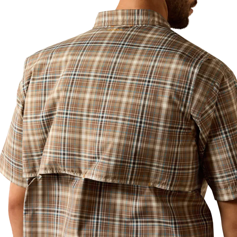 Ariat Men's Rebar Made Tough VentTEK DuraStretch Short Sleeve Work Shirt - Pinecone - Image 3