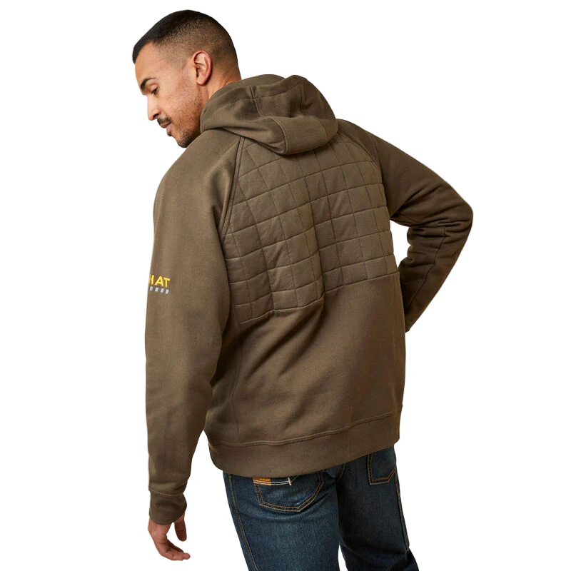Ariat Men's Rebar Regulator Full Zip Hoodie - Wren - Image 2