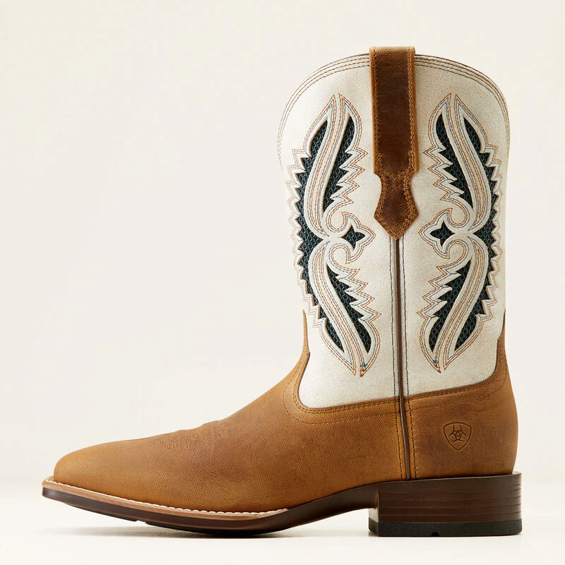 Ariat Men's Rowder VentTEK 360° Western Boots - Marbled Tan/White - Image 2