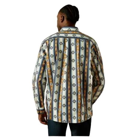 Ariat Men's Shilo Classic Fit Long Sleeve Shirt - Blue - Image 2