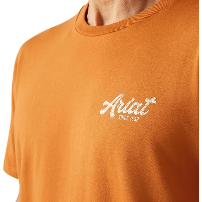 Ariat Men's Short Sleeve Coyote Country Tee Shirt - Adobe - Image 3