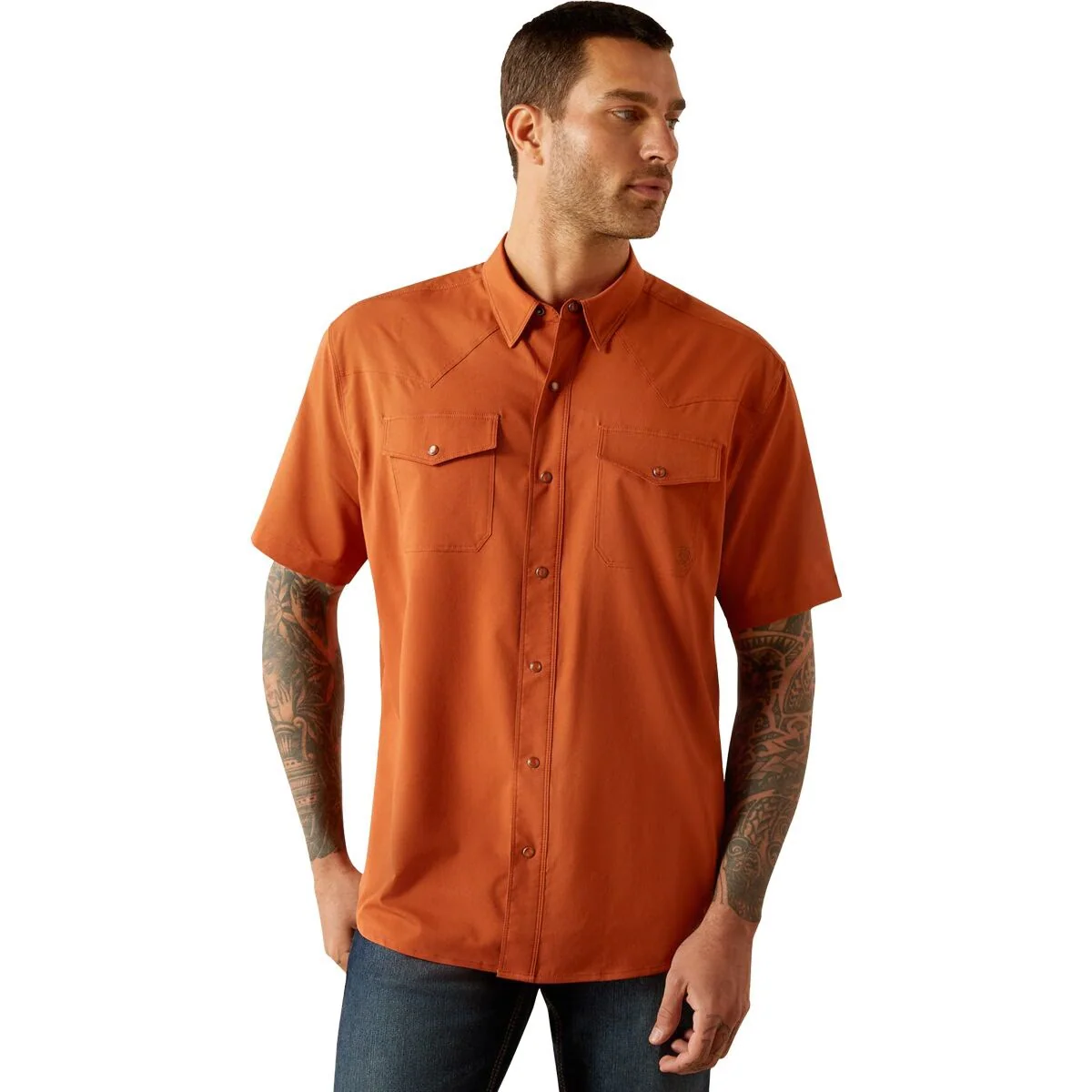 Ariat Men's Short Sleeve VentTEK Western Fitted Shirt - Assorted Colours - Image 2