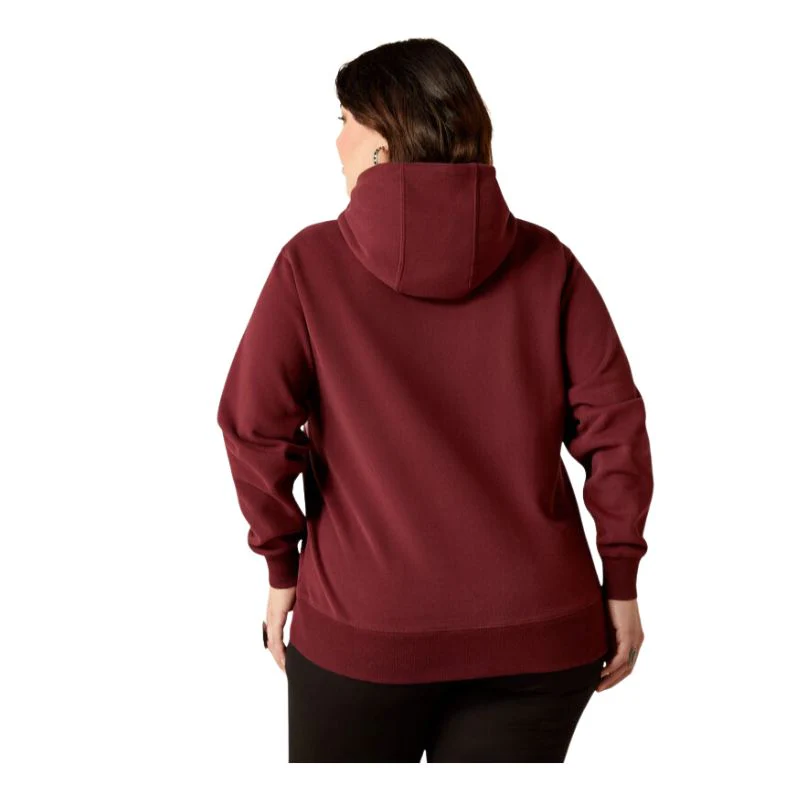 Ariat Women's 2.0 Long Sleeve Hoodie - Tawny Port - Image 5