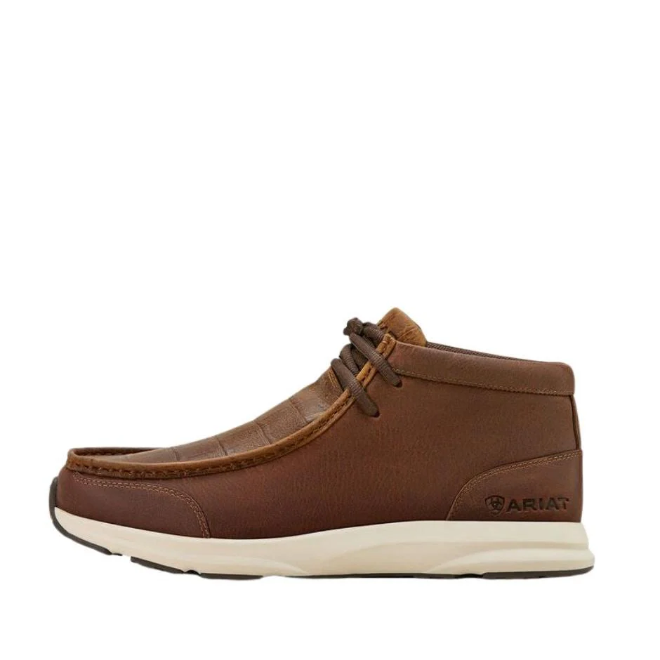 Ariat Men's Spitfire- Brown Crocodile Print - Image 4