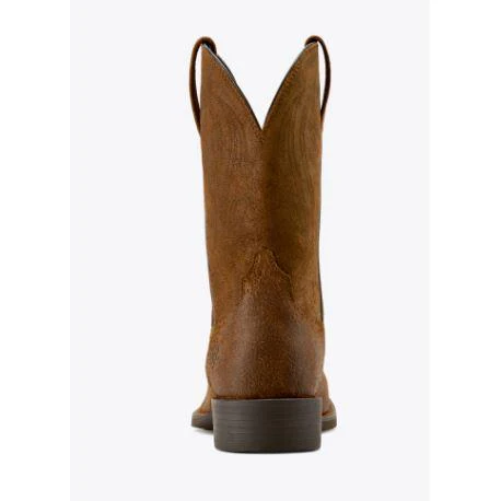 Ariat Men's Sport  Big Country Cowboy Boot- Brown Roughout - Image 2