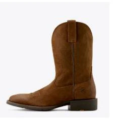 Ariat Men's Sport  Big Country Cowboy Boot- Brown Roughout - Image 3