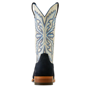 Ariat Men's Sting Western Boots - Indigo Roughout/Blanc - Image 2