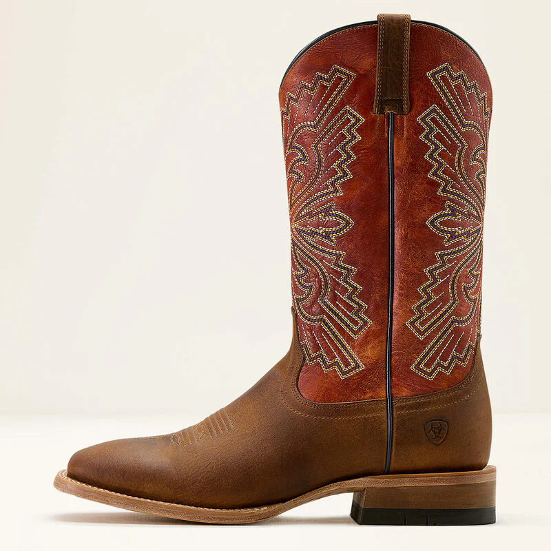 Ariat Men's String Cowboy Boots - Honey Tan/Tangerine - Image 2