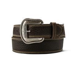 Ariat Men's Triple Stitch Edge Belt- Rowdy Brown