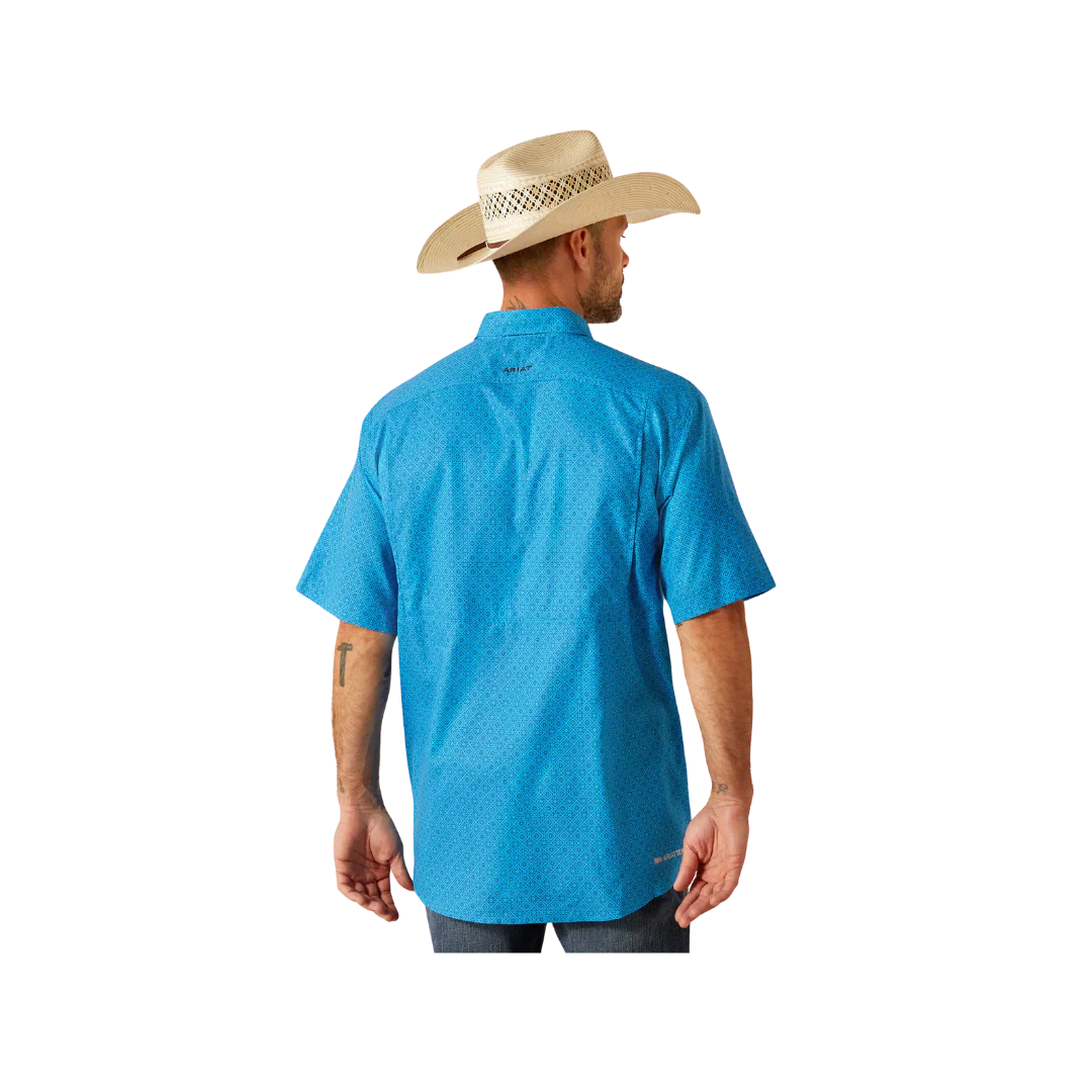 Ariat Men's VentTEK Classic Fit Shirt - Blue - Image 2