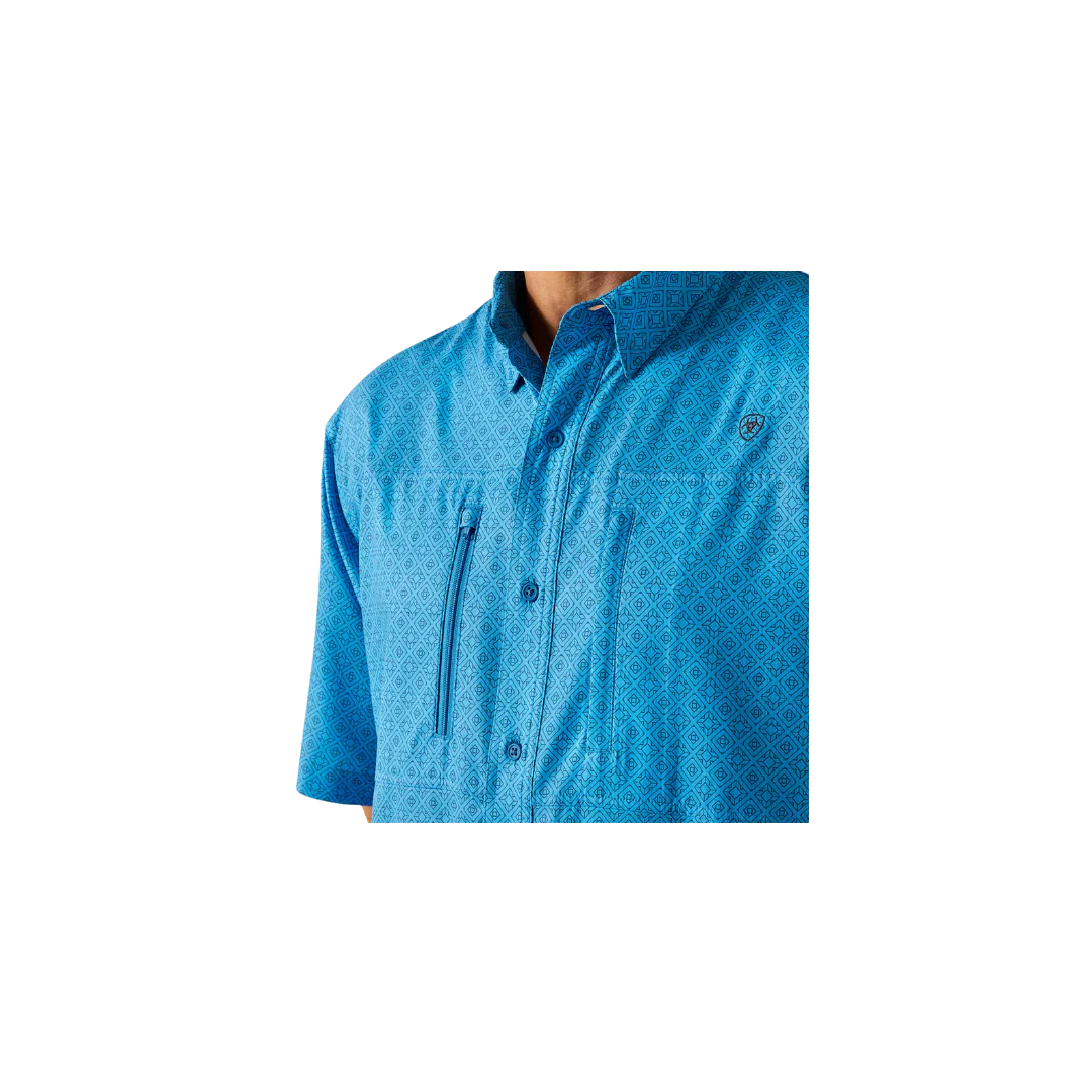 Ariat Men's VentTEK Classic Fit Shirt - Blue - Image 4